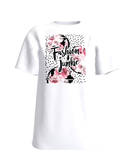 FASHION JUNKIE SLIM T-SHIRT WHITE